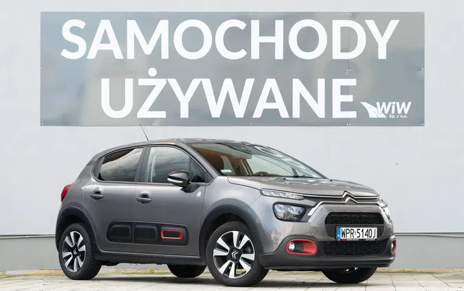 citroen c3 Citroen C3 cena 59900 przebieg: 74300, rok produkcji 2021 z Człopa